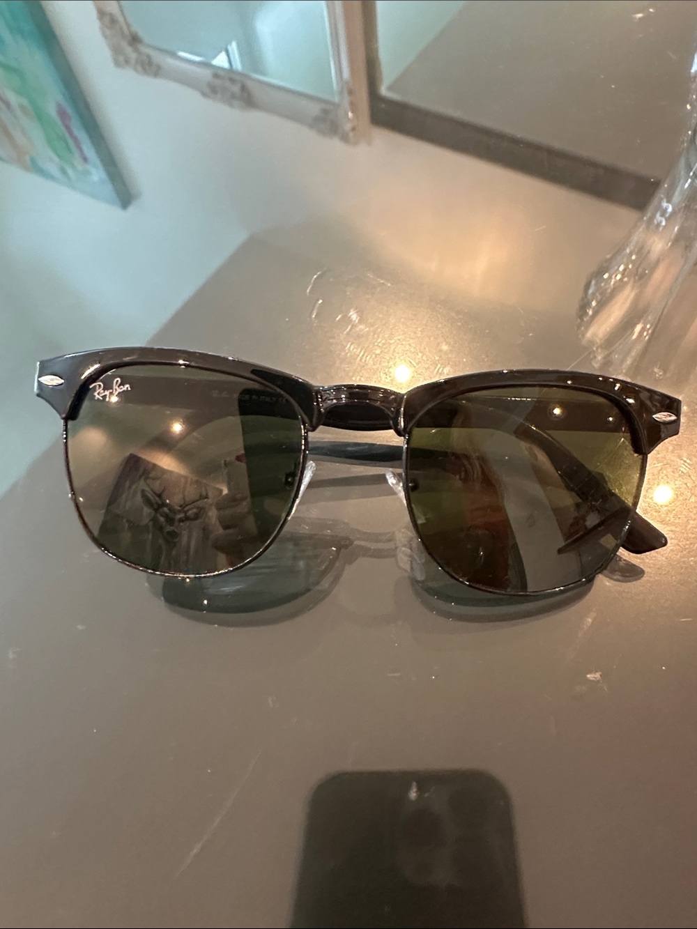 Ray-Ban Black Frame Sunglasses black Lenses